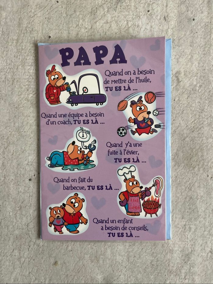 Carte bonne fête des pères