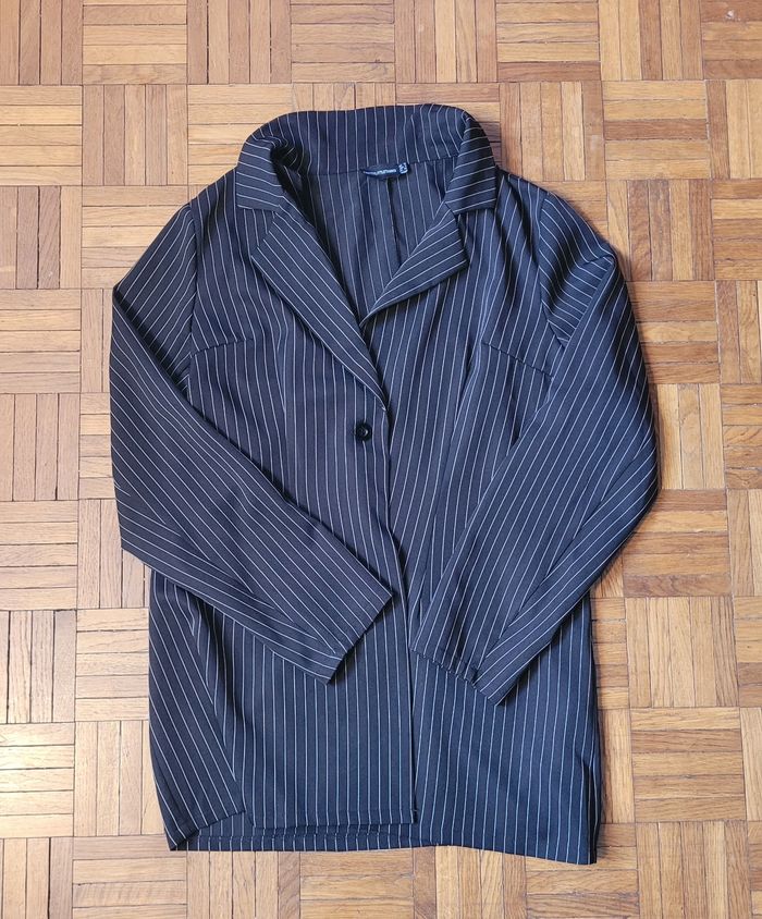Joli blazer oversize à rayures