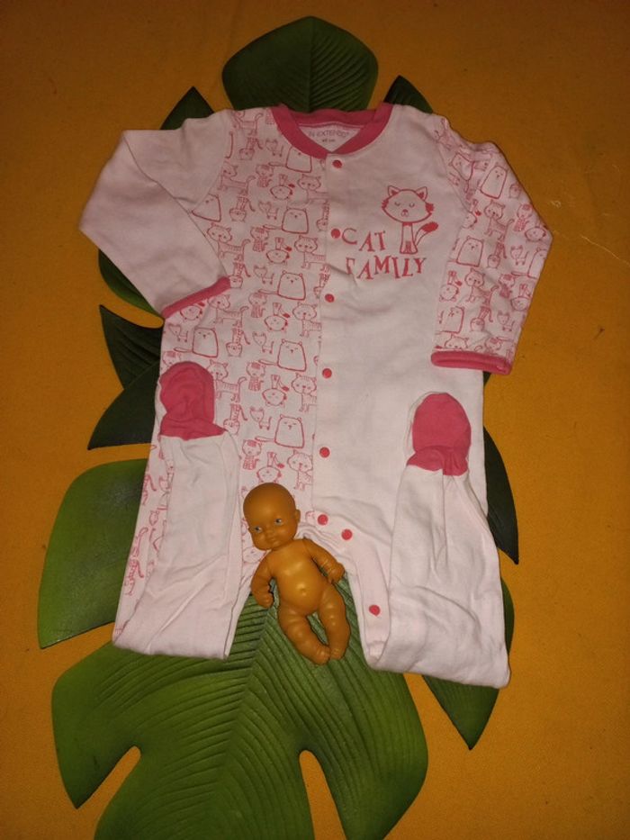 Beau pyjama fille 24 mois a 36 mois thème chat coton