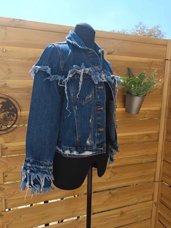 Veste en jean Destroy Zara XS