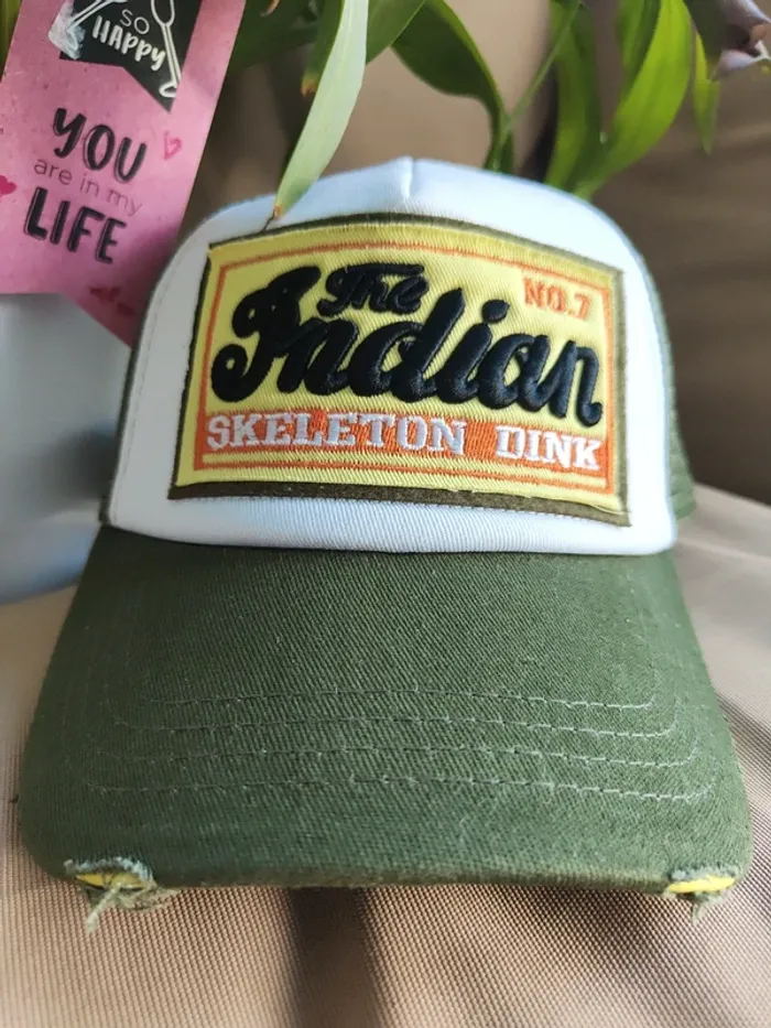 Casquette Trucker The Indian verte - photo numéro 3