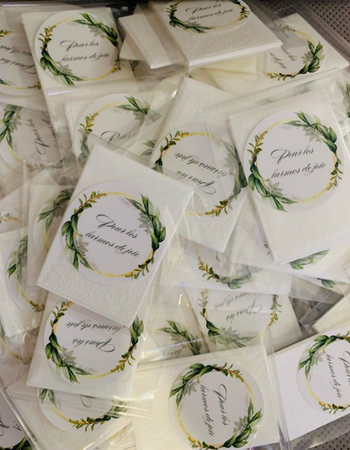 100 mouchoirs larmes de joie mariage