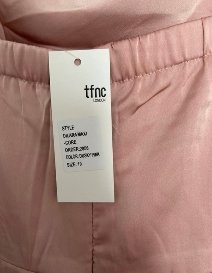 Robe vieux rose style satin - photo numéro 3