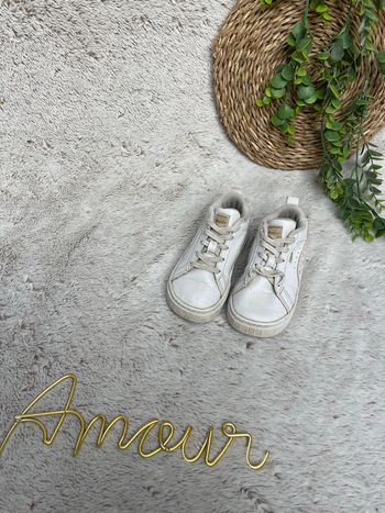 Basket à enfiler Mayze blanche et rose - Puma 