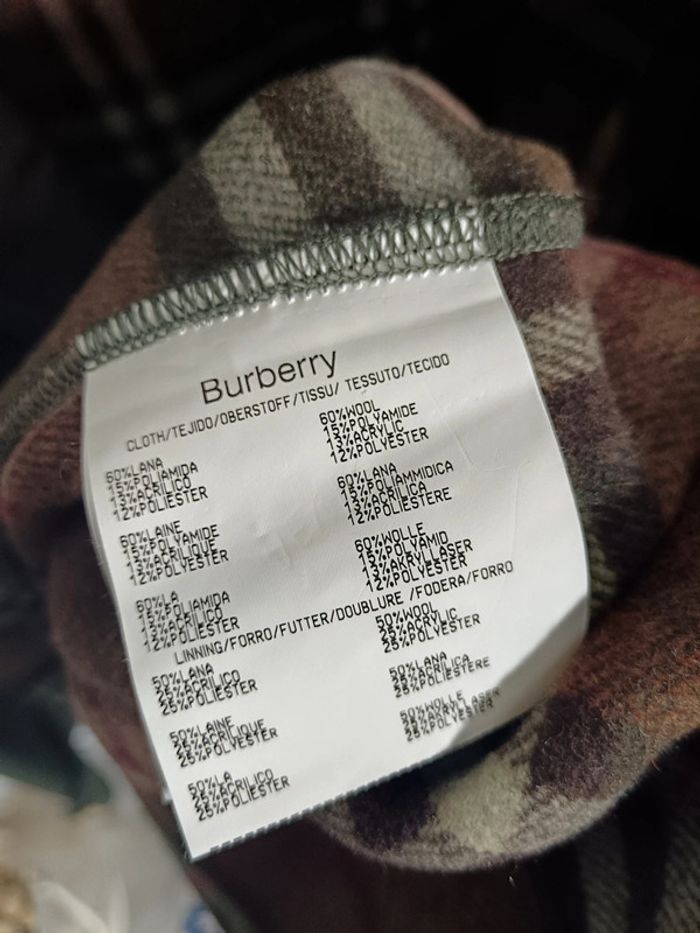 Burberry | Surchemise veste vert foncé | t. 46 - photo numéro 7