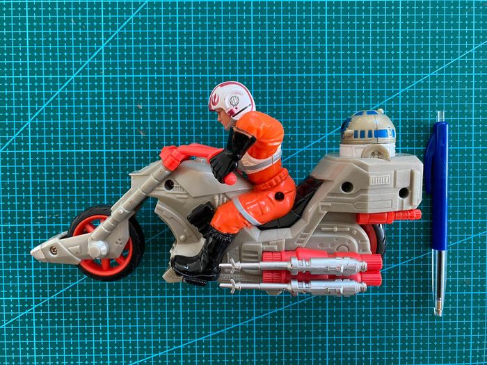Figurine Star Wars Cutoms - Luke Skywalker's Rebel Chopper - Hasbro 2005 - photo numéro 2