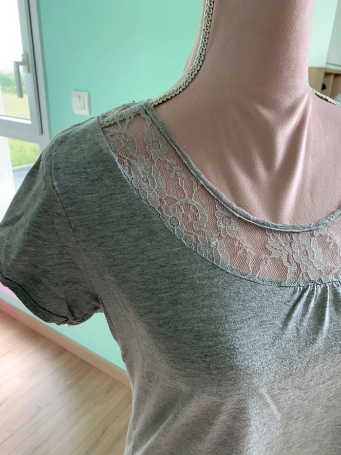 T-shirt gris femme - photo numéro 3