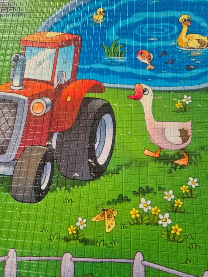 Tapis de jeu thème de la ferme 90 X 120 cm - photo numéro 3