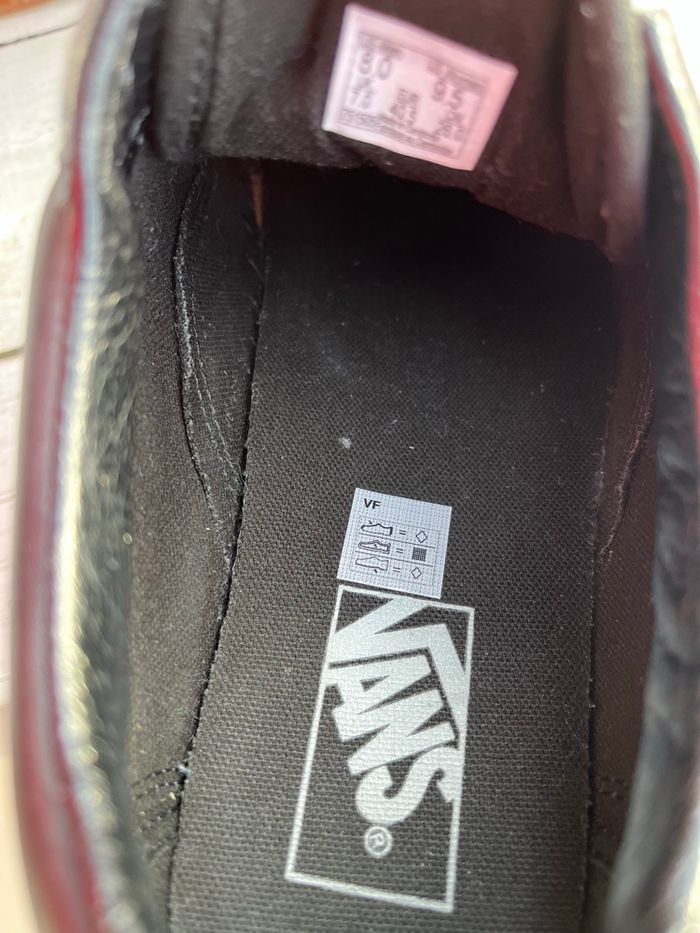 Vans old skool cuir noir - photo numéro 4