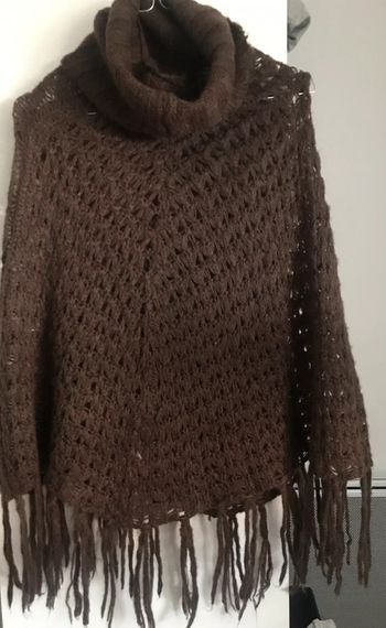 Poncho marron TU
