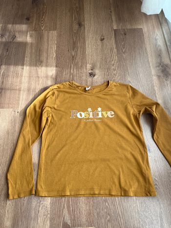 Tee shirt fille manches longues TAO 14 ans