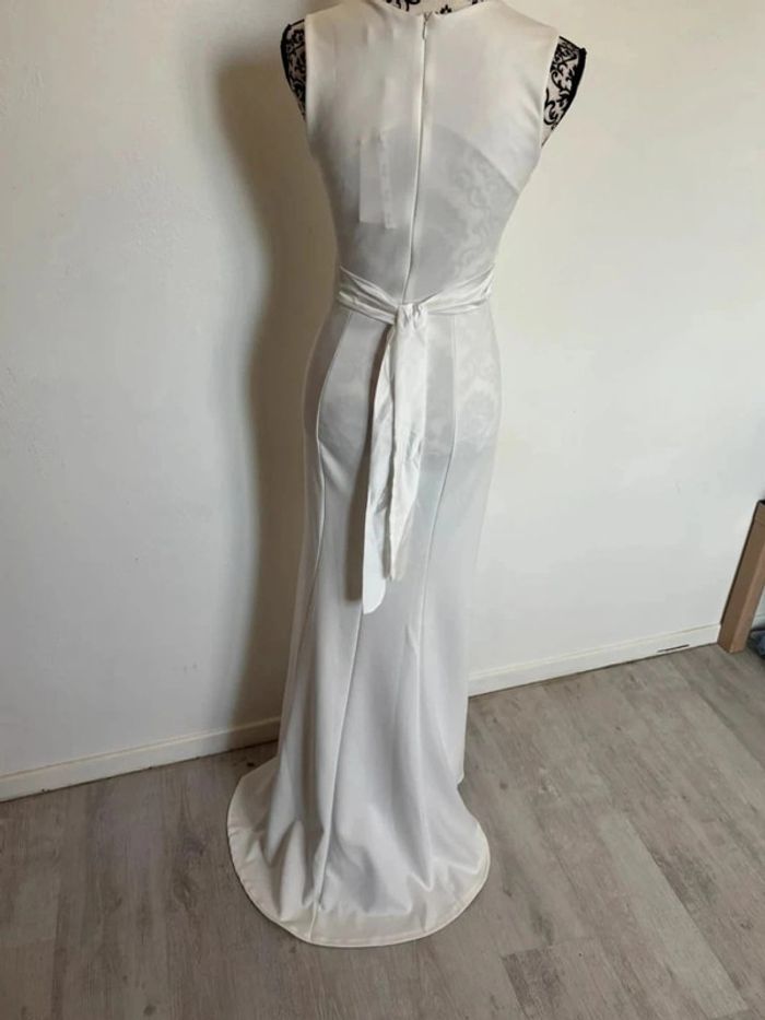 Robe de soirée longue blanche taille 36 - photo numéro 7