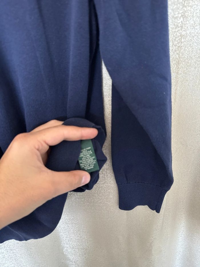 Pull Ralph Lauren Navy & Rouge – Détails Ceinture – Taille M - photo numéro 7