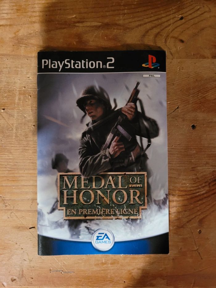 Vends notice medalnof honor ps2
