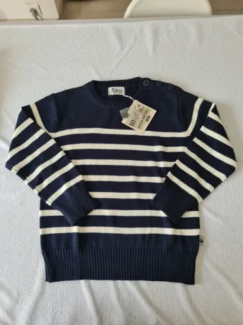 Pull marin Hublot neuf 12 ans