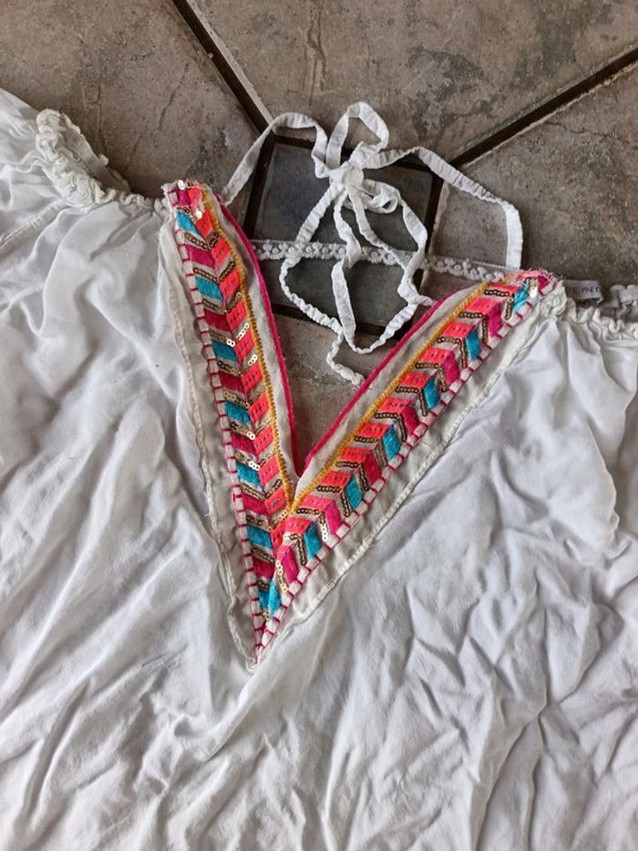 Chemise blouse dentelle taille unique manche - photo numéro 9