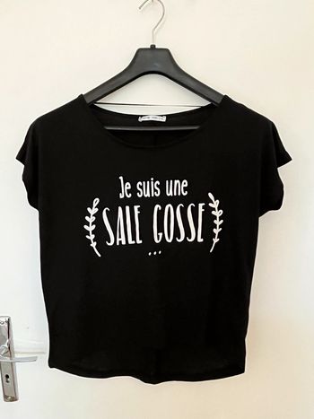 Tee shirt noir taille s