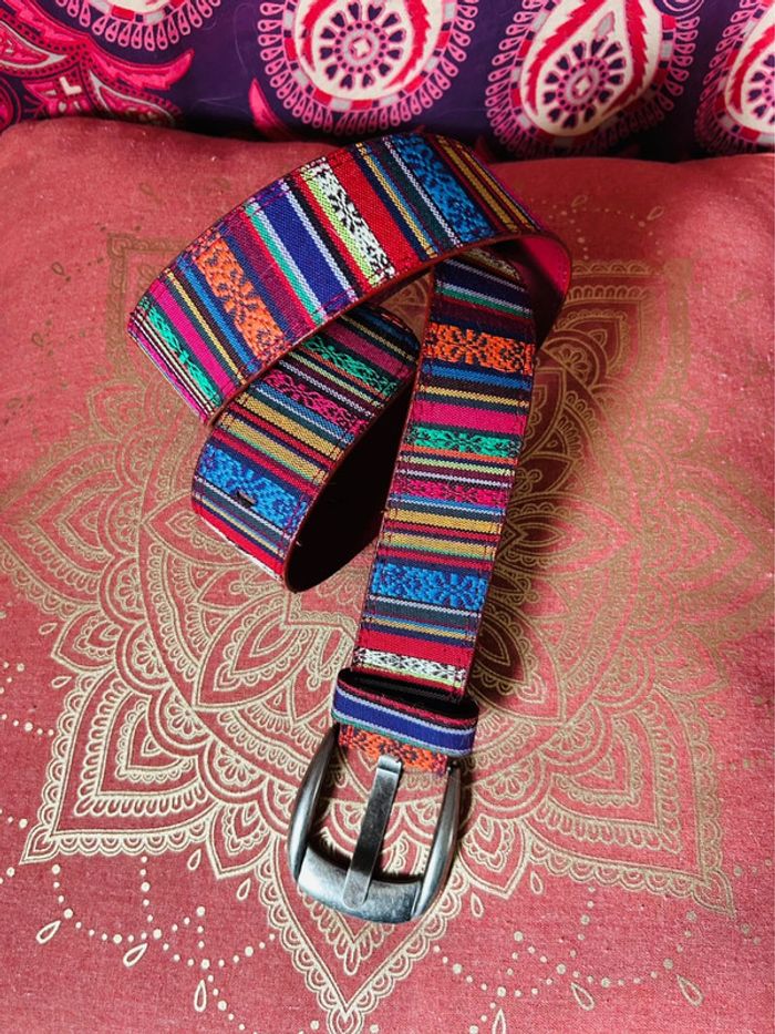 🌈Ceinture multicolore ethnique bohème hippie ethnic boho multicolor belt🌈 - photo numéro 3