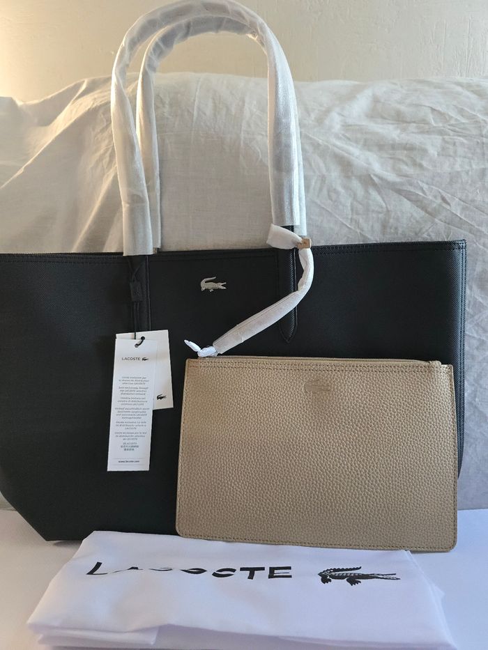 Sac lacoste cabas Anna réversible avec pochette original neuf - photo numéro 3