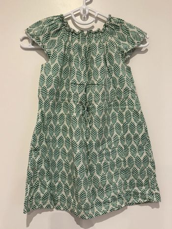 Robe vert et blanc 6 ans Babe & Tess