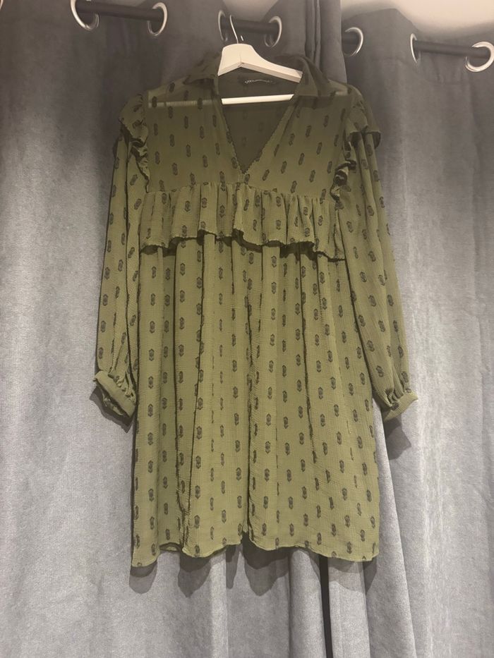 Robe kaki Zara taille  S -14€