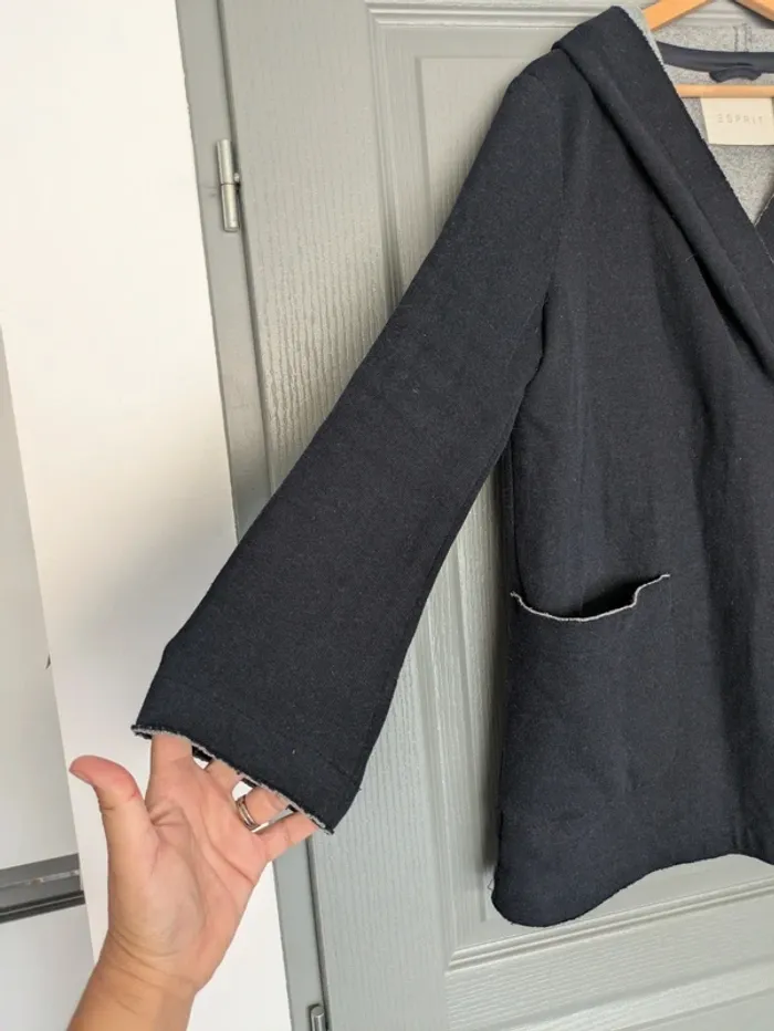 Veste style caban Esprit taille 42 gris foncé - photo numéro 3