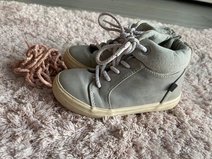 Baskets à lacets avec fermer sur le côté Obaïbi taille 23 - photo numéro 2