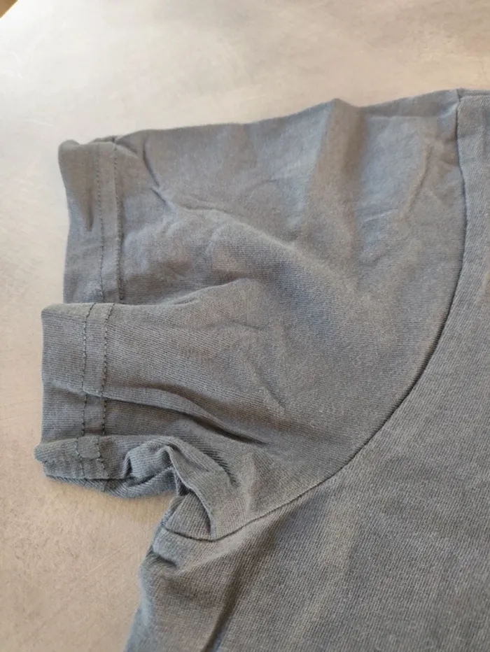 T-shirt gris manches courtes Vertbaudet 11/12 ans - photo numéro 6