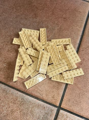 20 plate Lego 2x6 ref 3795 Tan