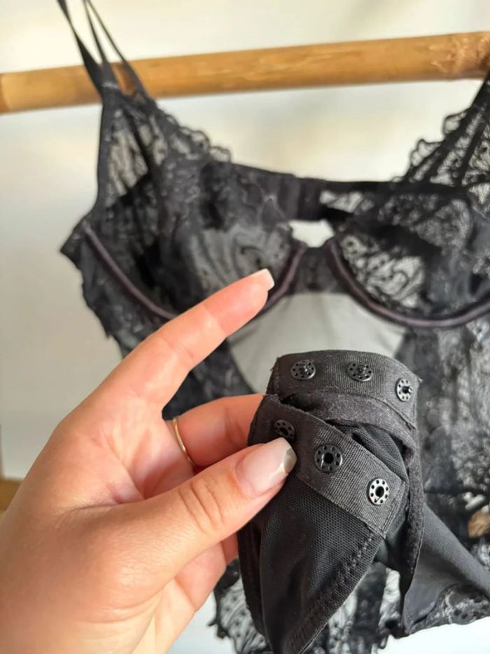 Body en dentelle noir kiabi 85B - photo numéro 4