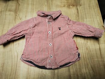 Chemise rouge Obaïbi 3 mois