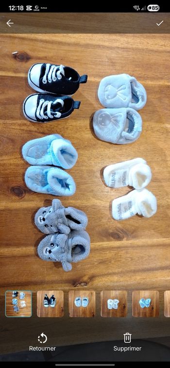 Lot chaussons bébé