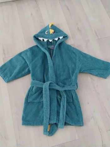 Peignoir dino éponge 4 ans