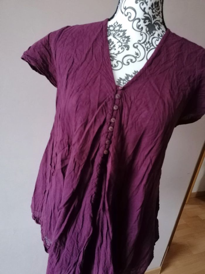 Chemise ample effet froissé #boutiqueindépendante - photo numéro 2