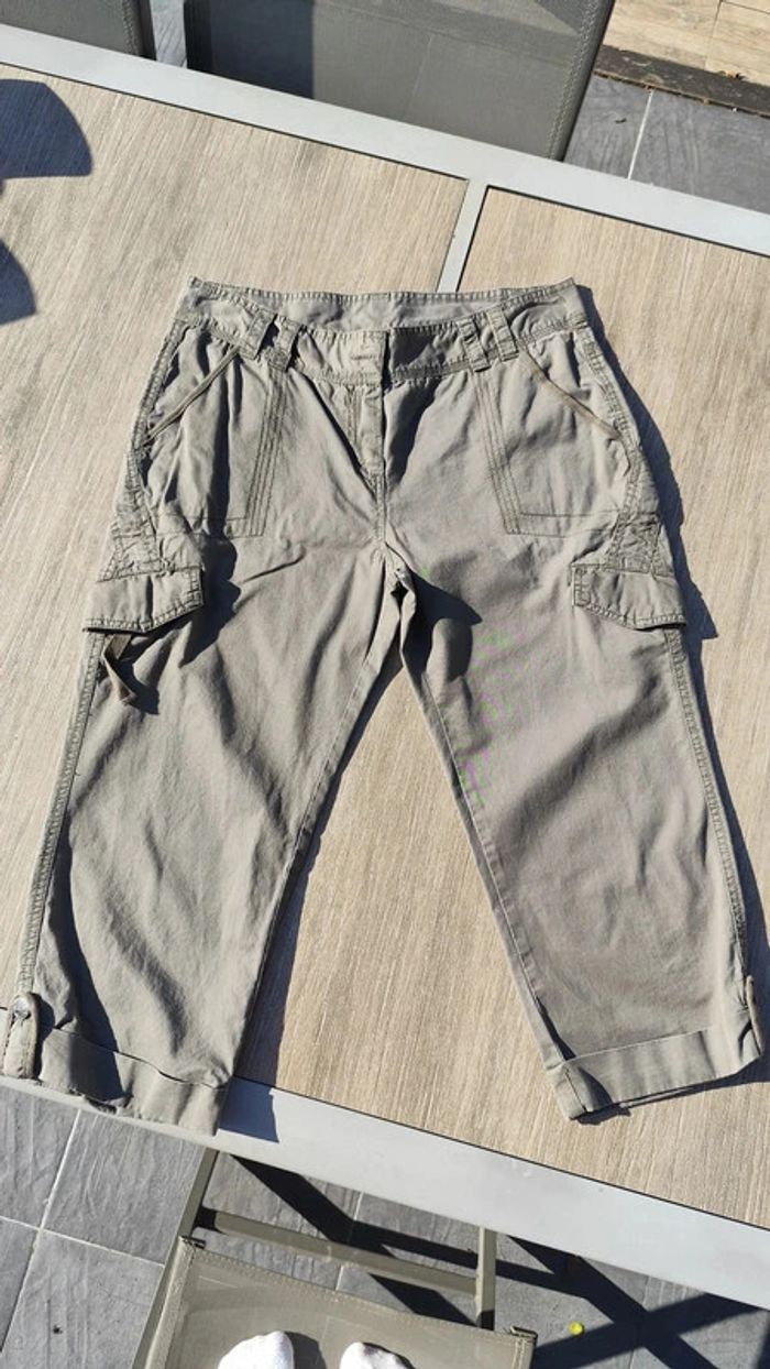 Pantacourt kaki taille basse T40 - Woman - photo numéro 2