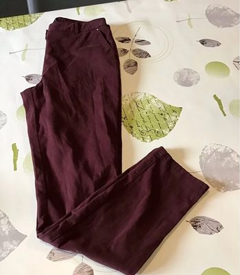 Pantalon homme bordeaux taille 38