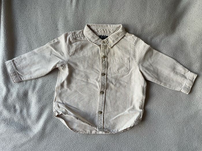 Ensemble 3 pièces cargo avec chemise et son pull torsadé - photo numéro 2