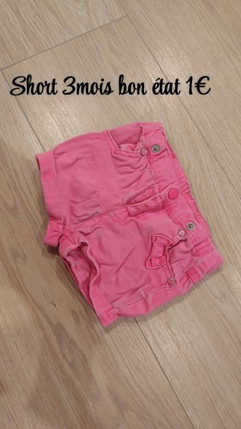 Short rose 3mois 