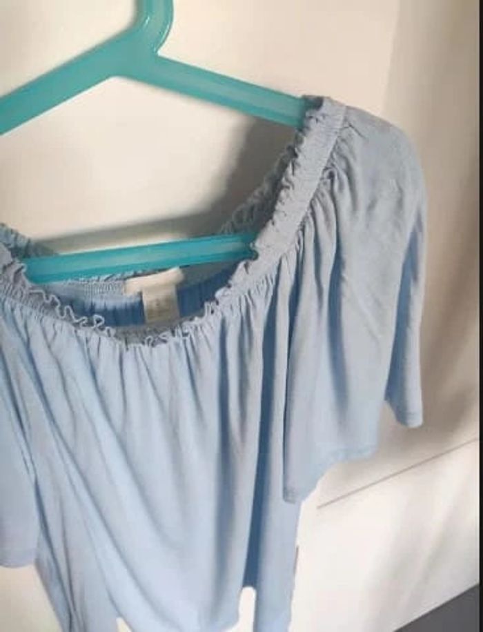 H&M blouse chemisier froncé XS - photo numéro 3