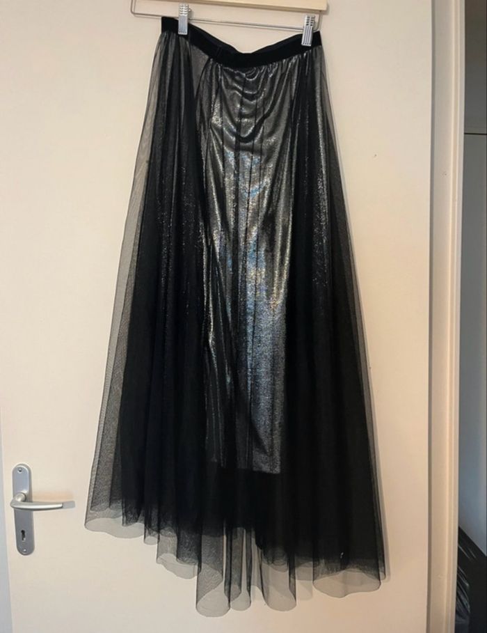 Jupe en tulle noir et argenté - photo numéro 5