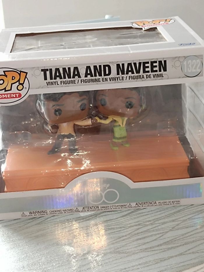 Pop Funko⭐100ans Disney🧡Tiana&Naveen⭐1322 - photo numéro 2