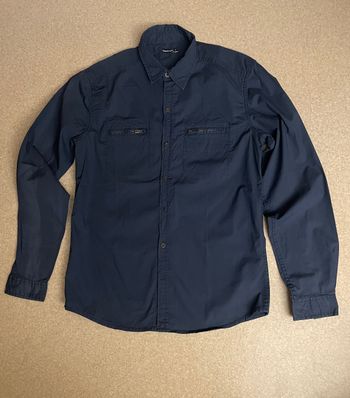 chemise a manches longues homme In Extenso bleu foncé taille M parfait etat