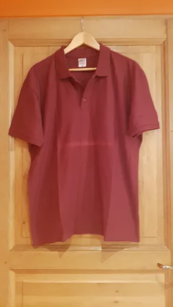 Polo rouge manches courtes