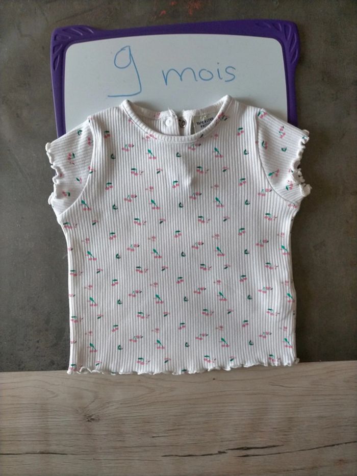 T-shirt côtelé 9 mois