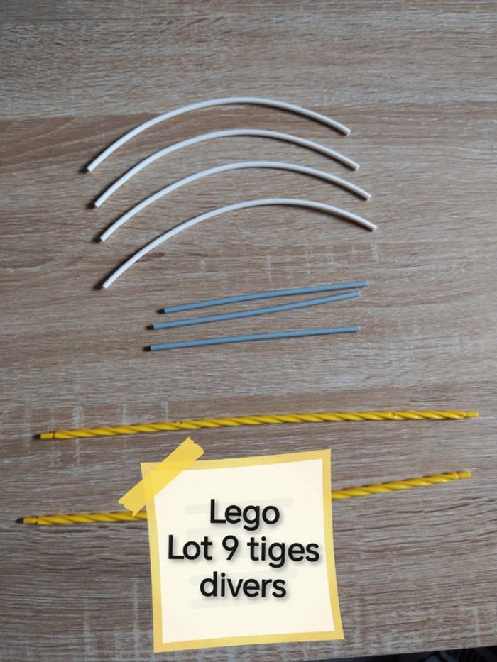 Lego lot 9 tiges divers