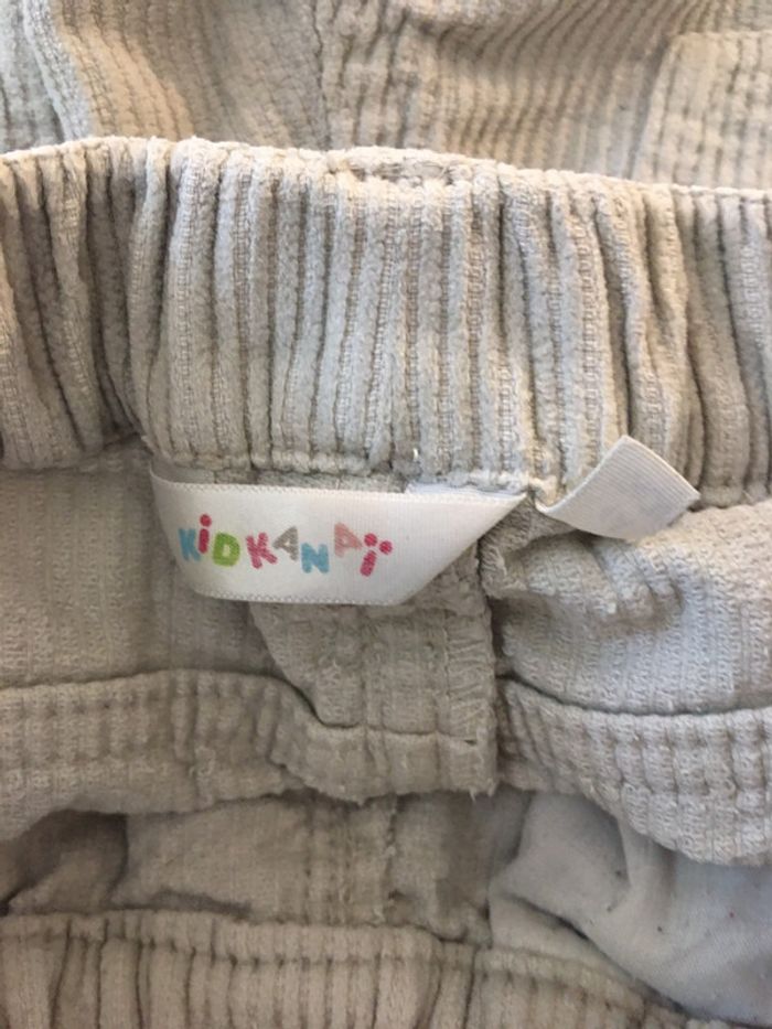 Pantalon velours crème - Kidkanaï - 4 ans - photo numéro 3