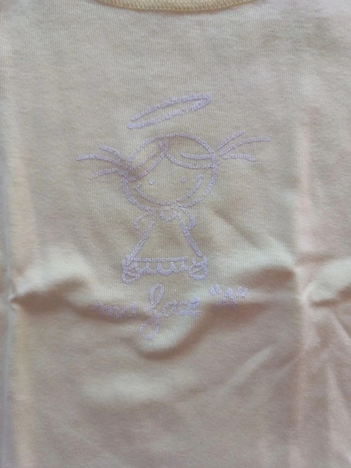 Tee shirt 5 ans jaune citron - photo numéro 2