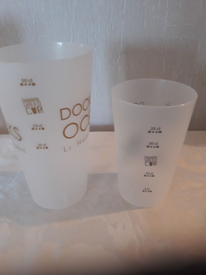 Faby27800 Gobelet "Carré des Docks" x 2 en plastique, couleur blanc - photo numéro 3