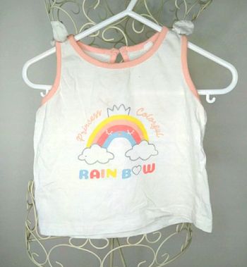 T-shirt rainbow 12 mois