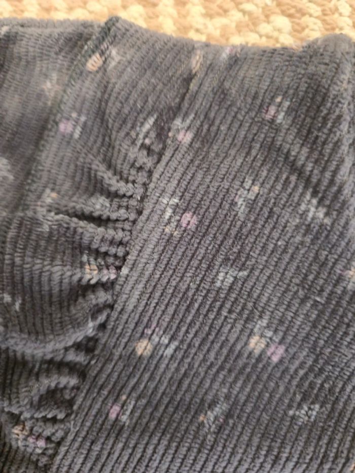 Pyjama velours côtelé gris motif liberty kiabi 36 mois 3 ans - photo numéro 3